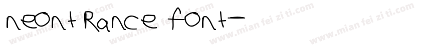 neontrance font字体转换